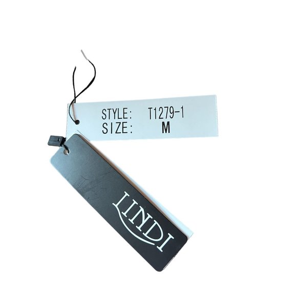 Lindi Shirt Womens Medium Black White Music Waterfall - Picture 6 of 9